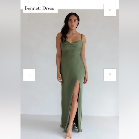 PARK & FIFTH Bennett Dress - Olive - XL - Picture 2 of 9